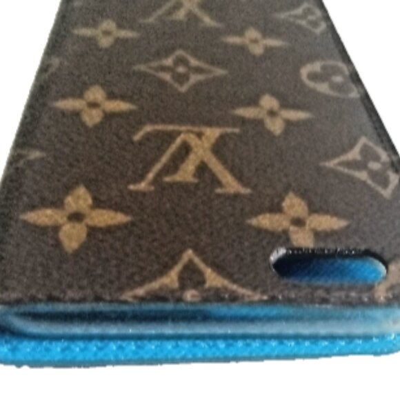 Authentic Louis Vuitton Iphone Case Blue Interior Designer Women's Phone Cover - Picture 4 of 11